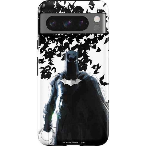 DC Comics Batman Holding batarang Art Google Pixel 8 Pro Impact Case